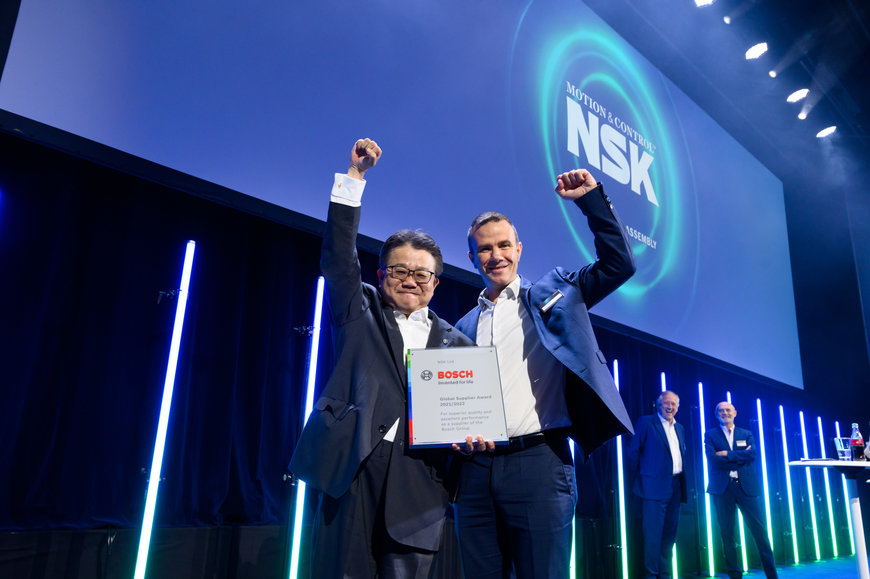 NSK awarded Bosch Global Supplier Award 